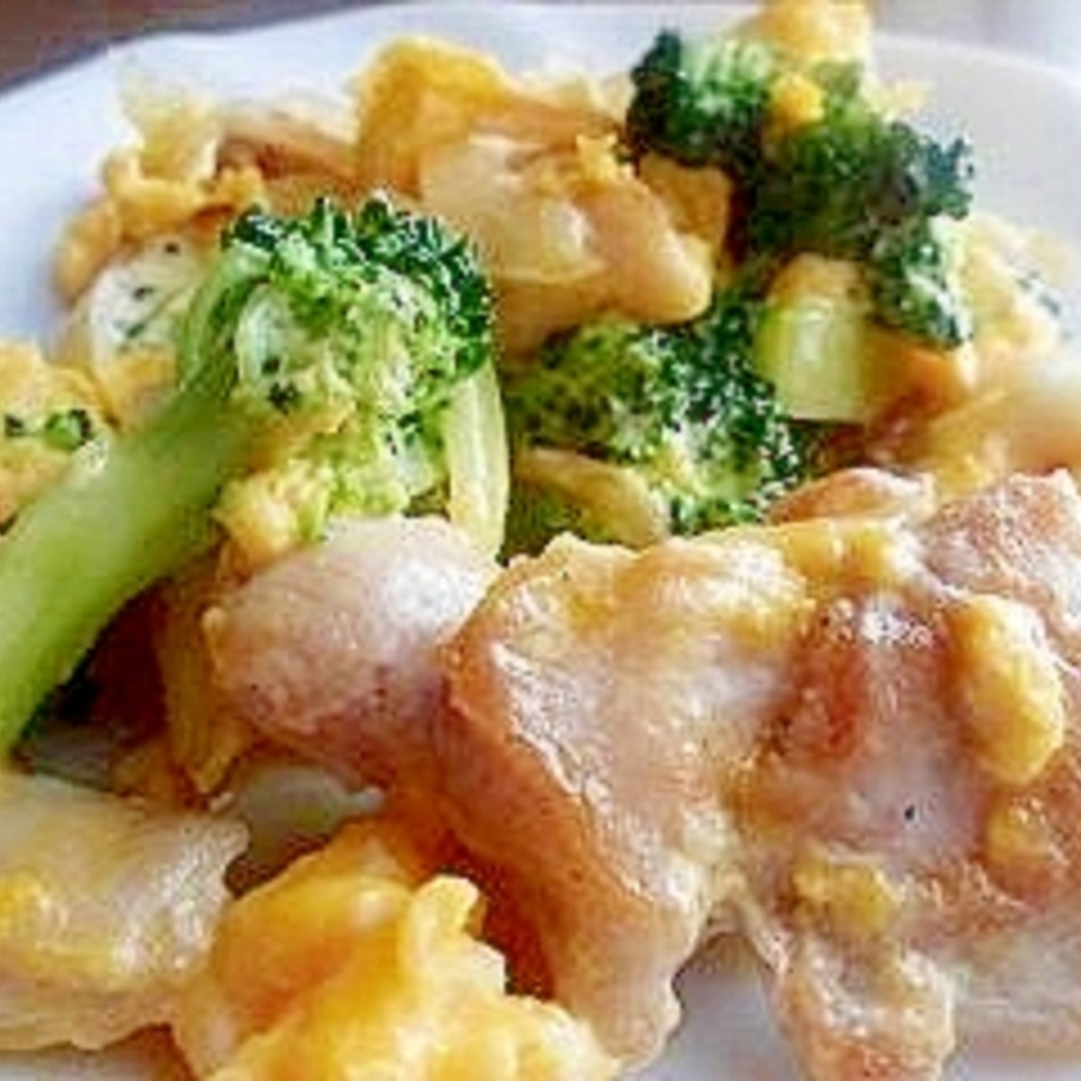 鶏もも肉とブロッコリーの卵炒め レシピ 作り方 By Makura S 楽天レシピ